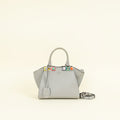 Fendi Grey 3 Jours Studded Petite Bag