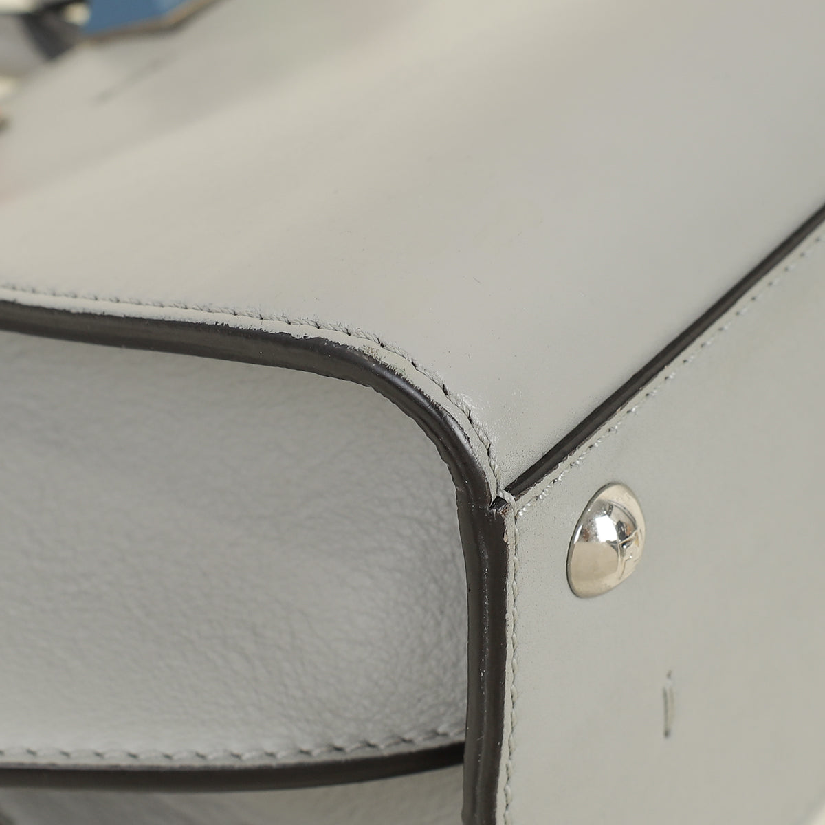 Fendi Grey 3 Jours Studded Petite Bag