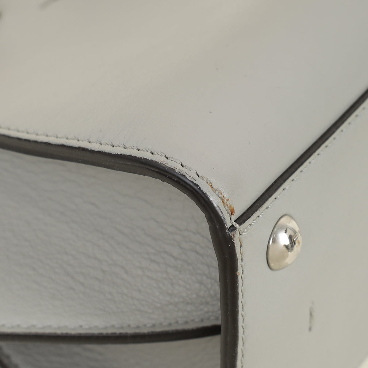 Fendi Grey 3 Jours Studded Petite Bag