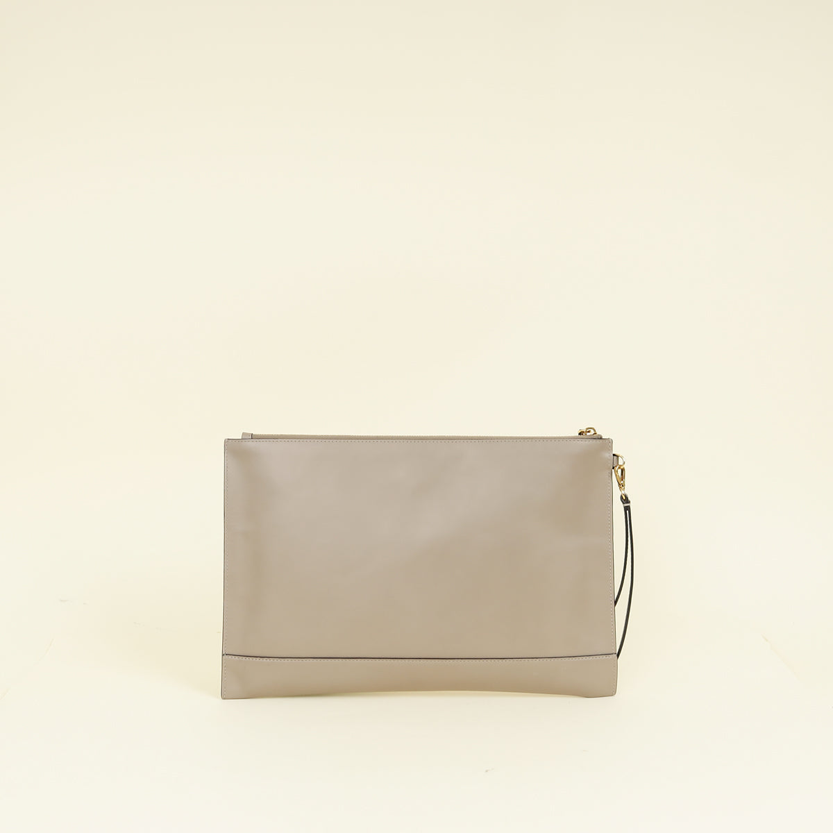 Fendi Etoupe Zip Large Flat Wristlet Pouch
