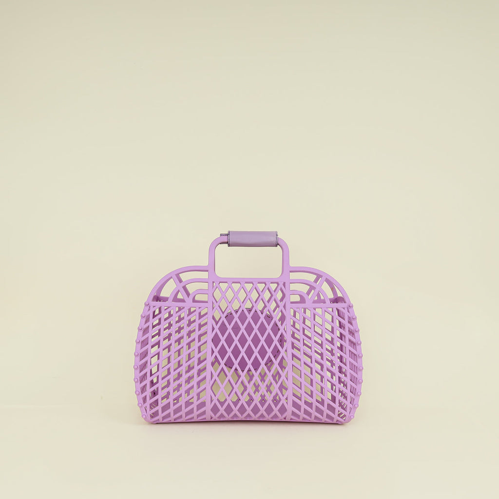 Fendi Purple Logo Basket Bag