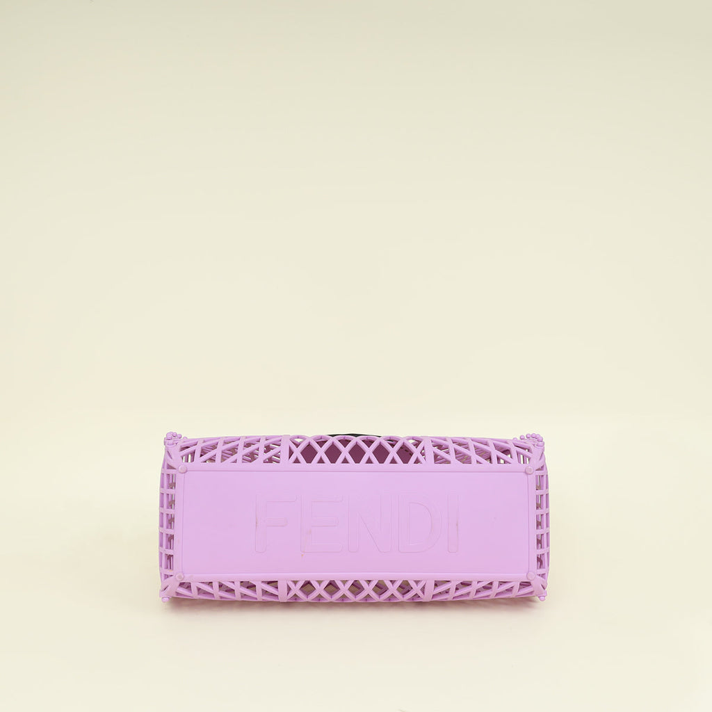 Fendi Purple Logo Basket Bag
