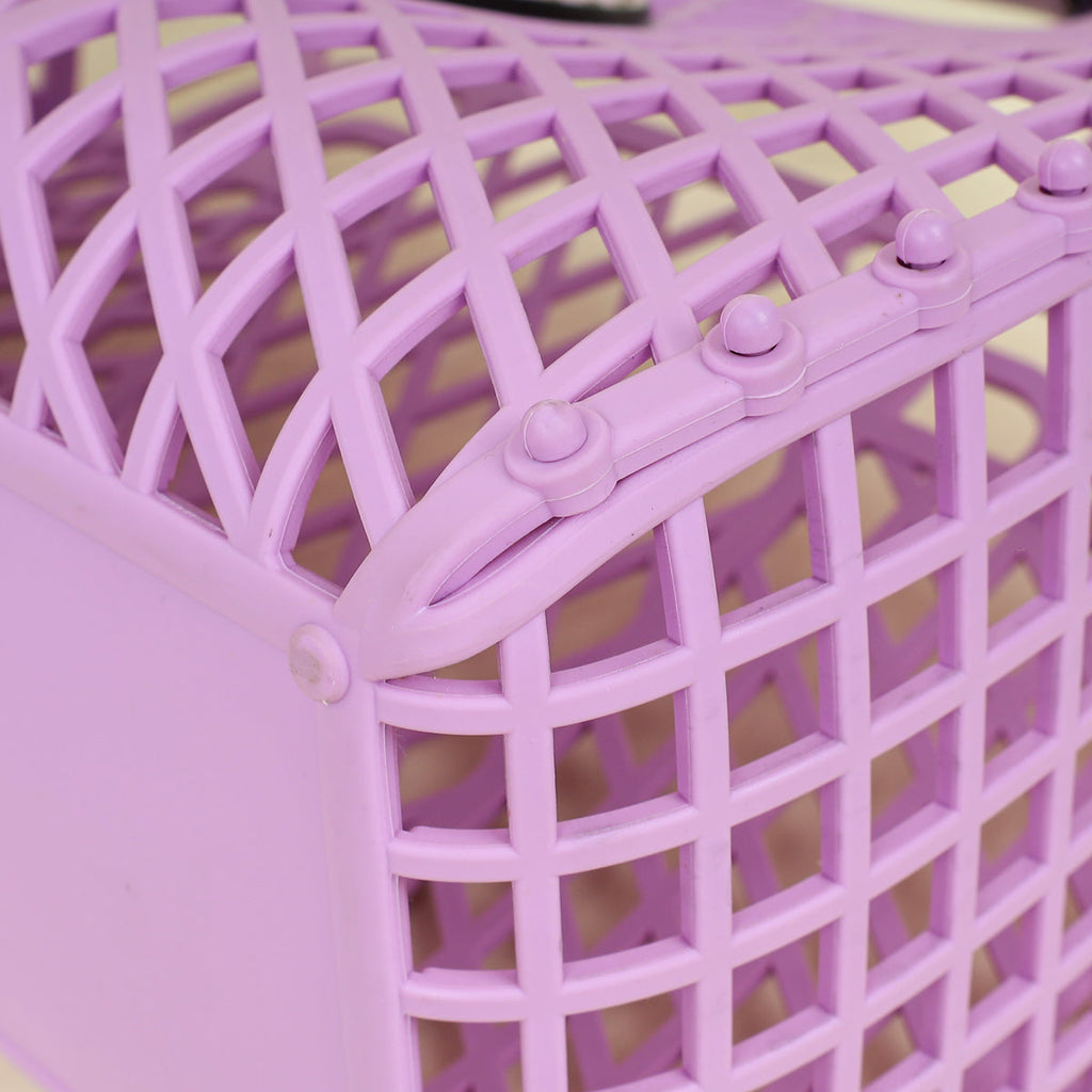 Fendi Purple Logo Basket Bag