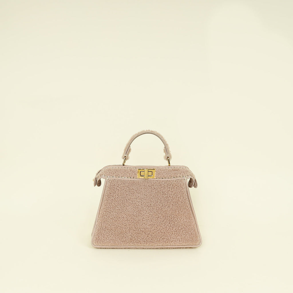 Fendi Beige Peekaboo ISeeU 2021 Small Bag