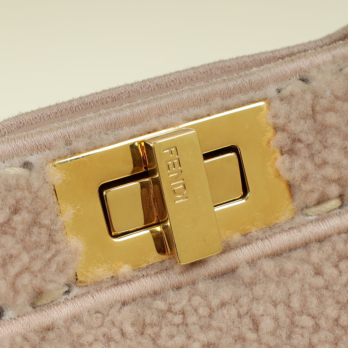 Fendi Beige Peekaboo ISeeU 2021 Small Bag