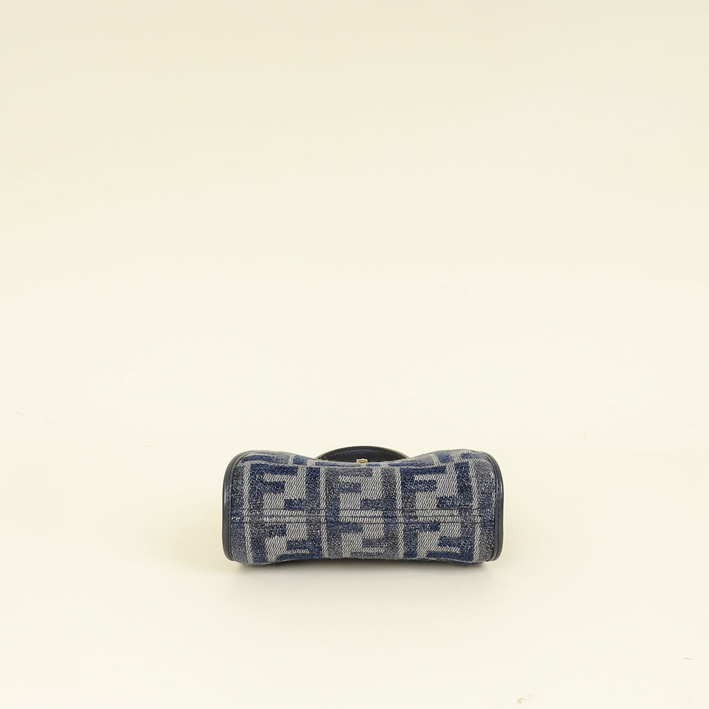 Fendi Navy Blue Nano Peekaboo Bag