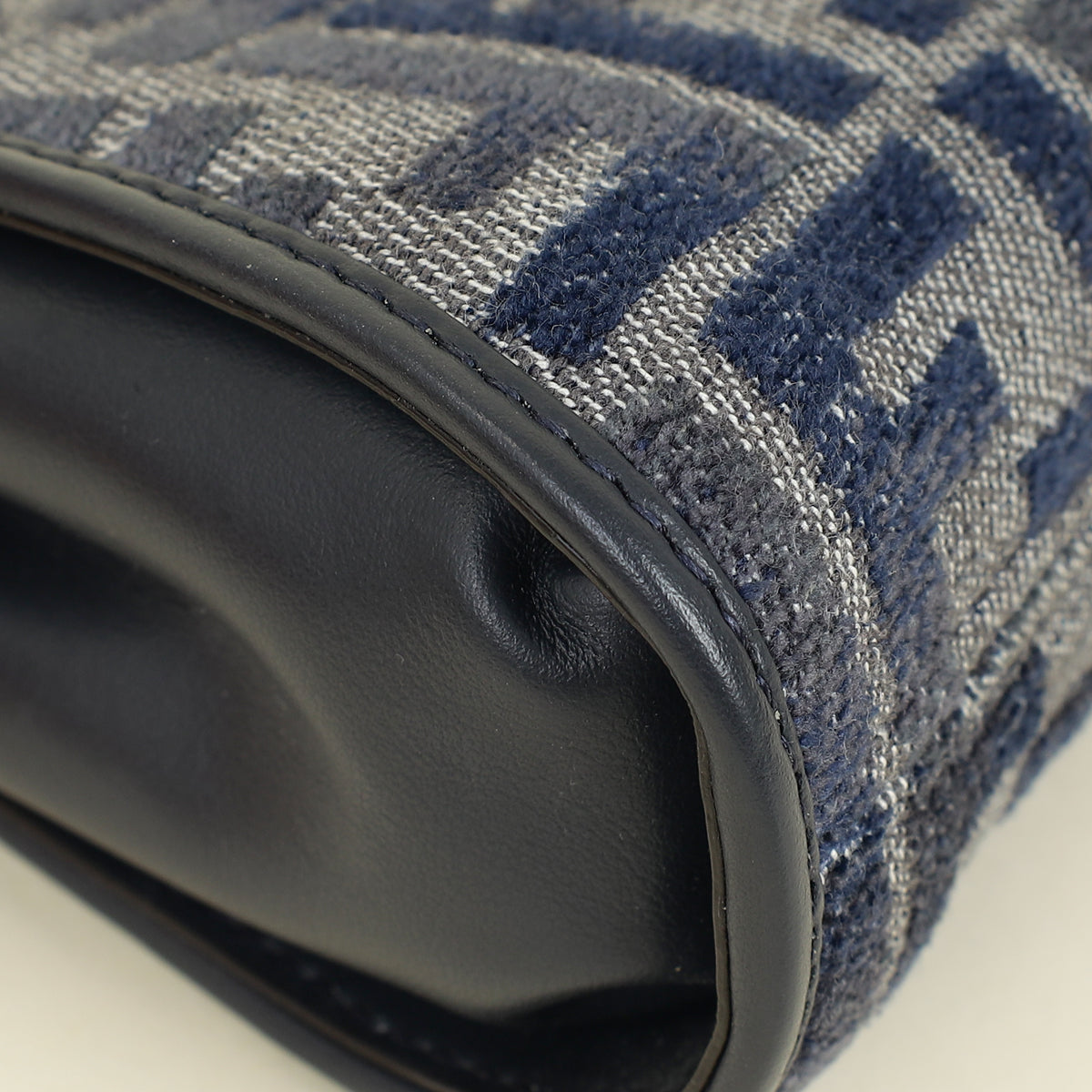 Fendi Navy Blue Nano Peekaboo Bag