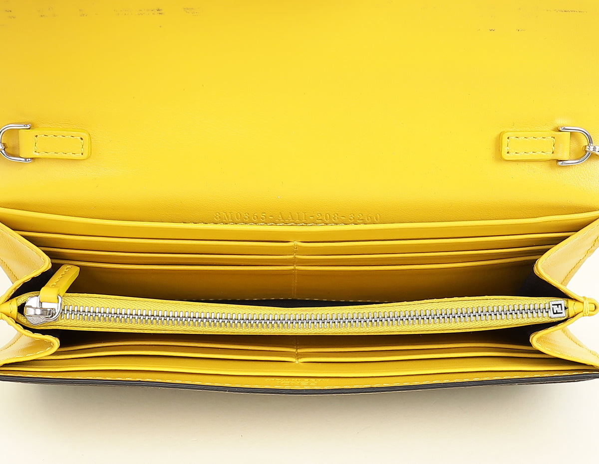 Fendi Bicolor Continental Wallet on Chain