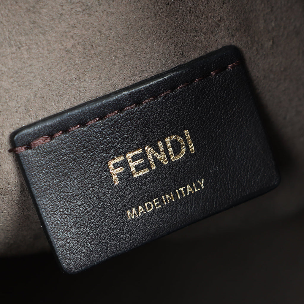 Fendi Black FF Embossed Mon Tresor Mini Bucket Bag