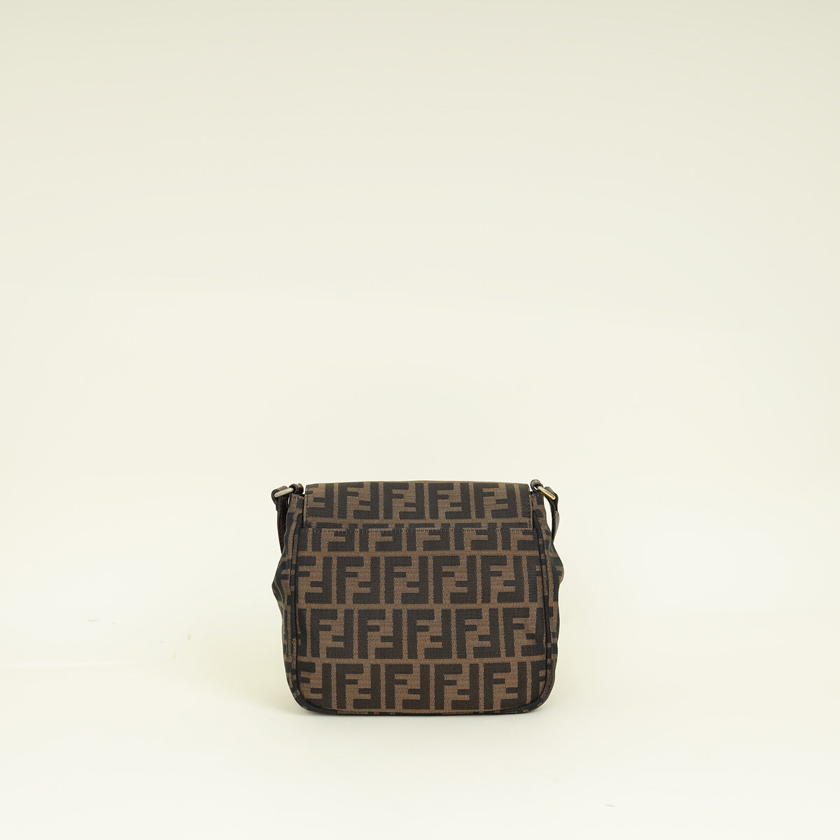Fendi Bicolor Zucca Vitello Artic Small Messenger Bag