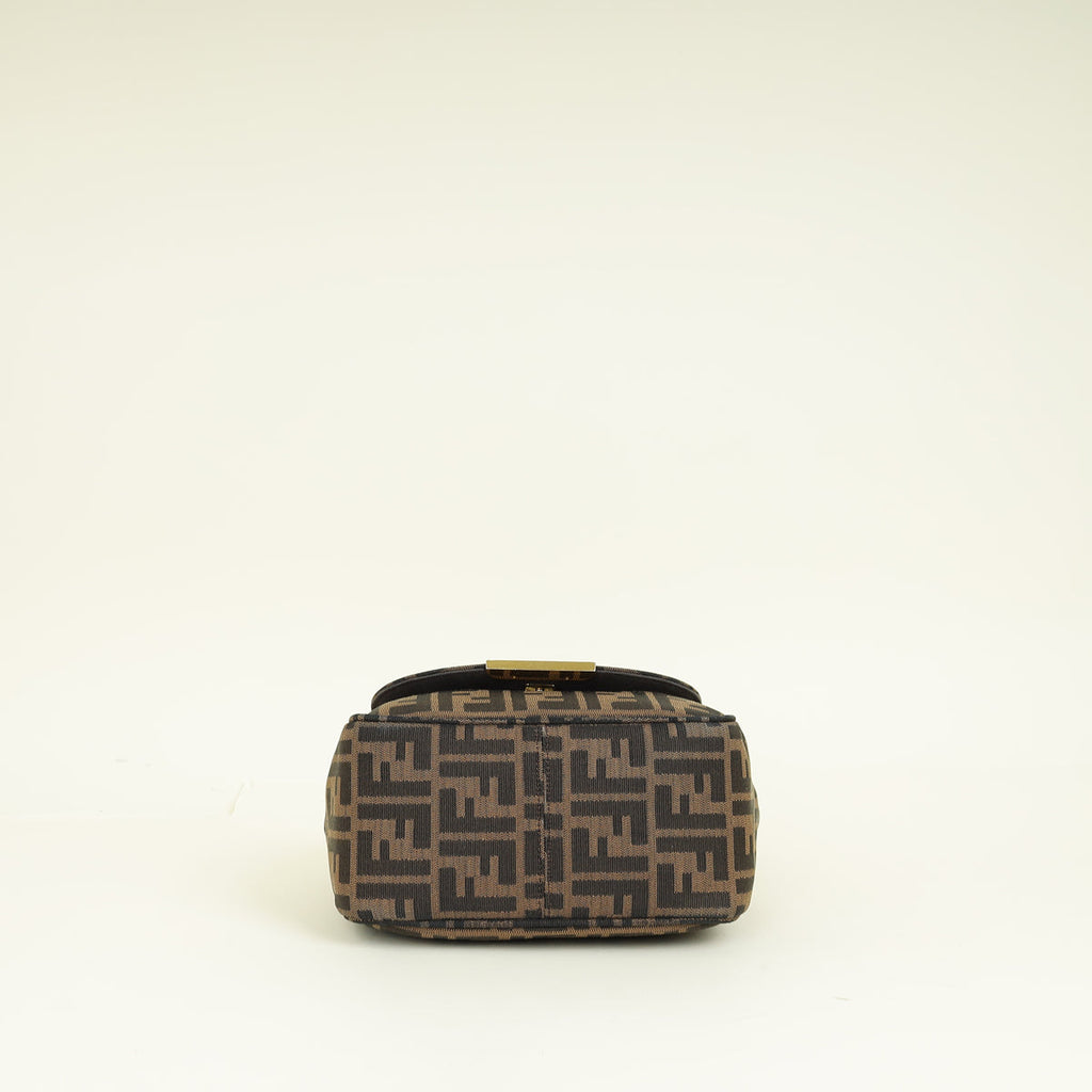 Fendi Bicolor Zucca Vitello Artic Small Messenger Bag