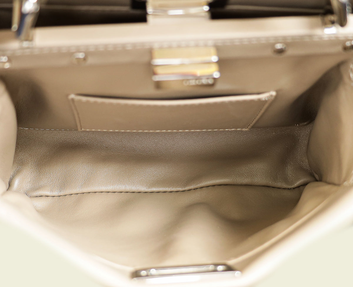 Fendi Grey Peekaboo Mini Bag