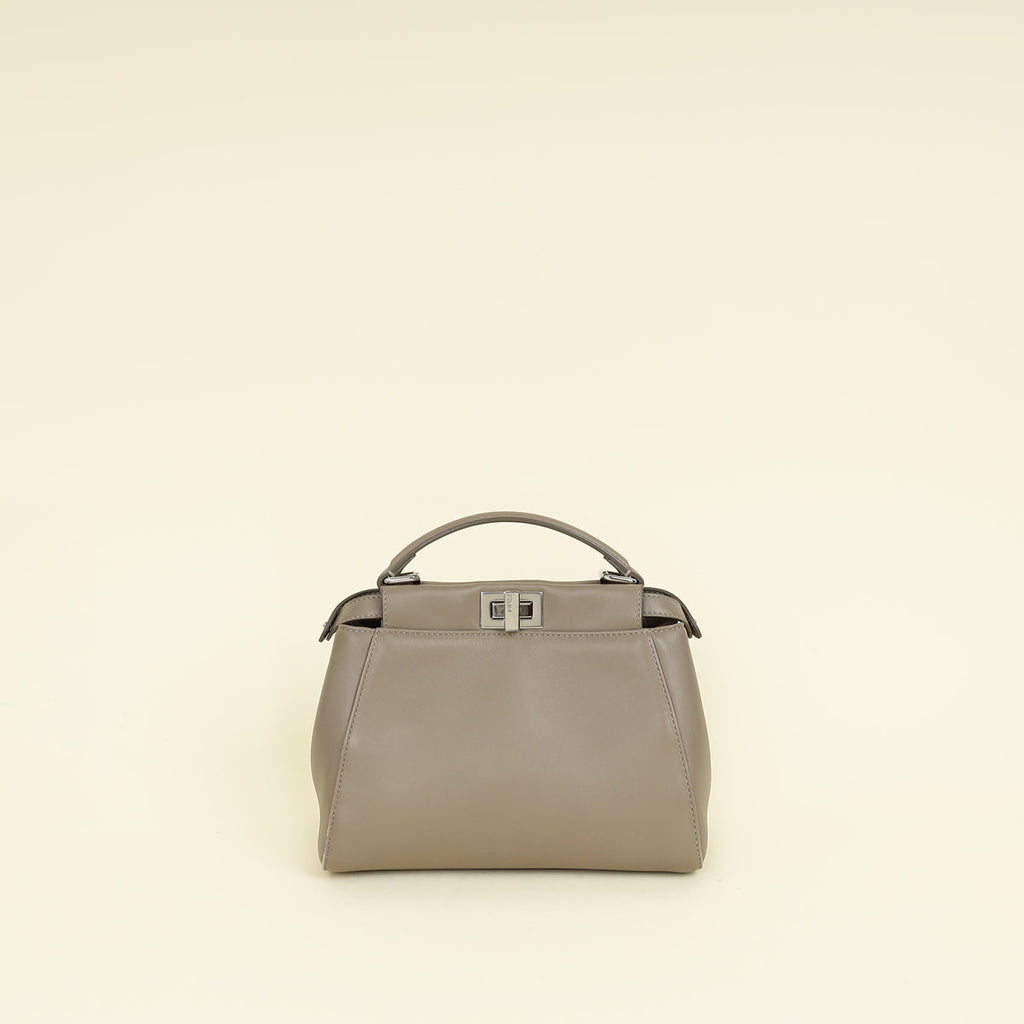 Fendi Grey Peekaboo Mini Bag