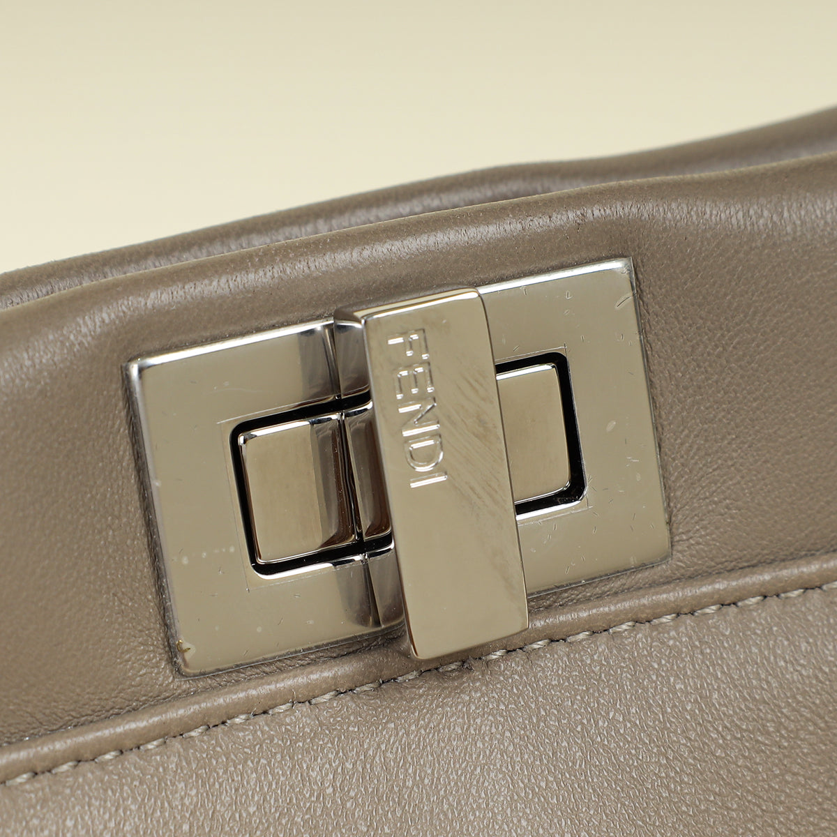 Fendi Grey Peekaboo Mini Bag