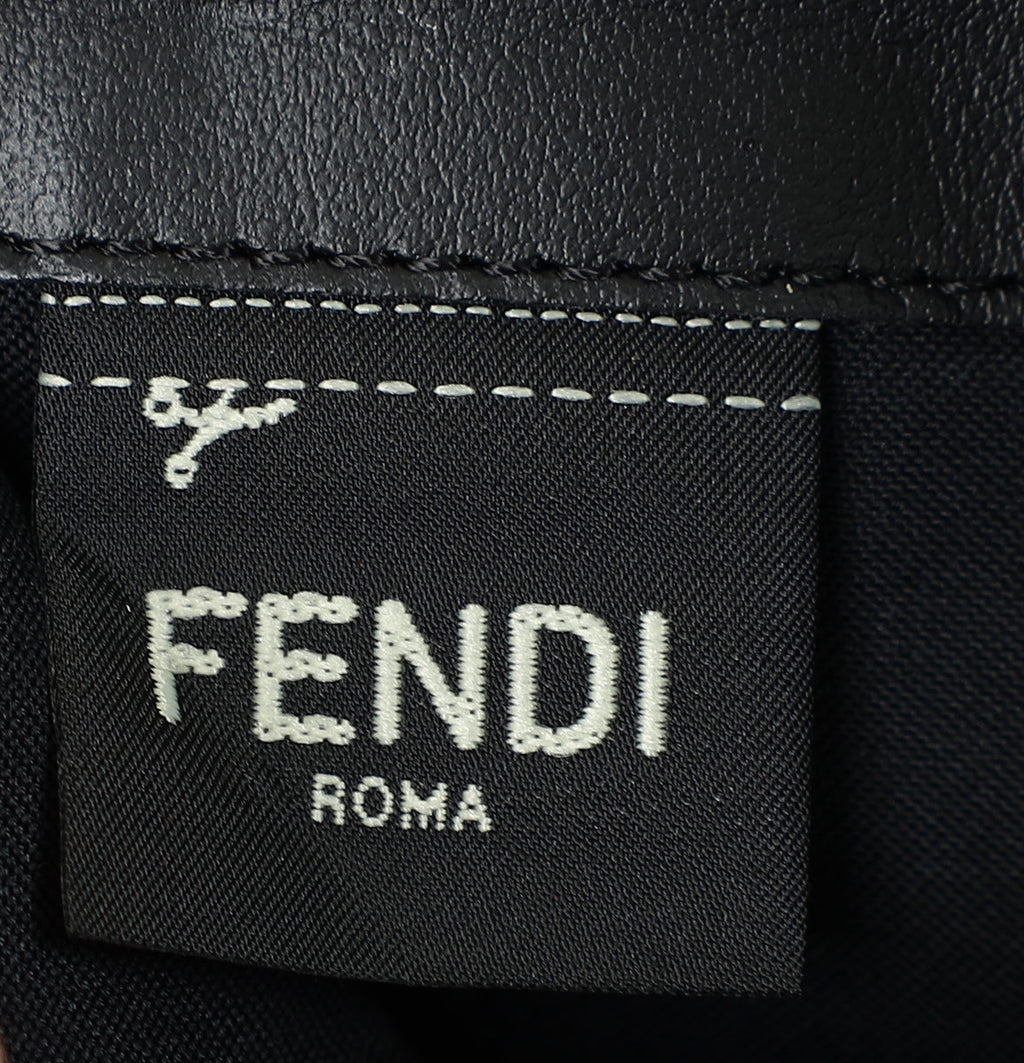 Fendi Black "F is Fendi" Studded Chain Wallet
