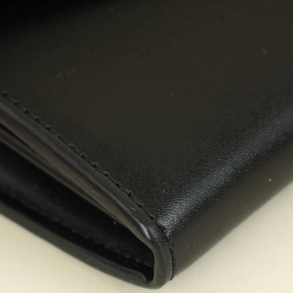 Fendi Black "F is Fendi" Studded Chain Wallet