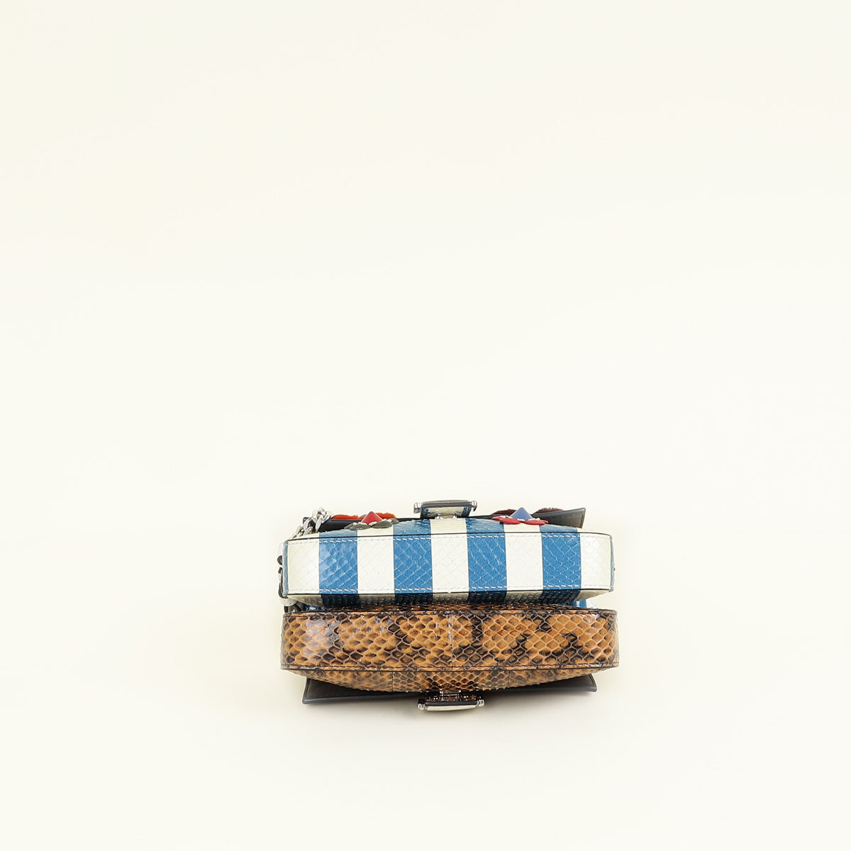 Fendi Tricolor Double Micro Baguette Bag