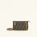 Fendi Tobacco FF Zucca Baguette Pouch