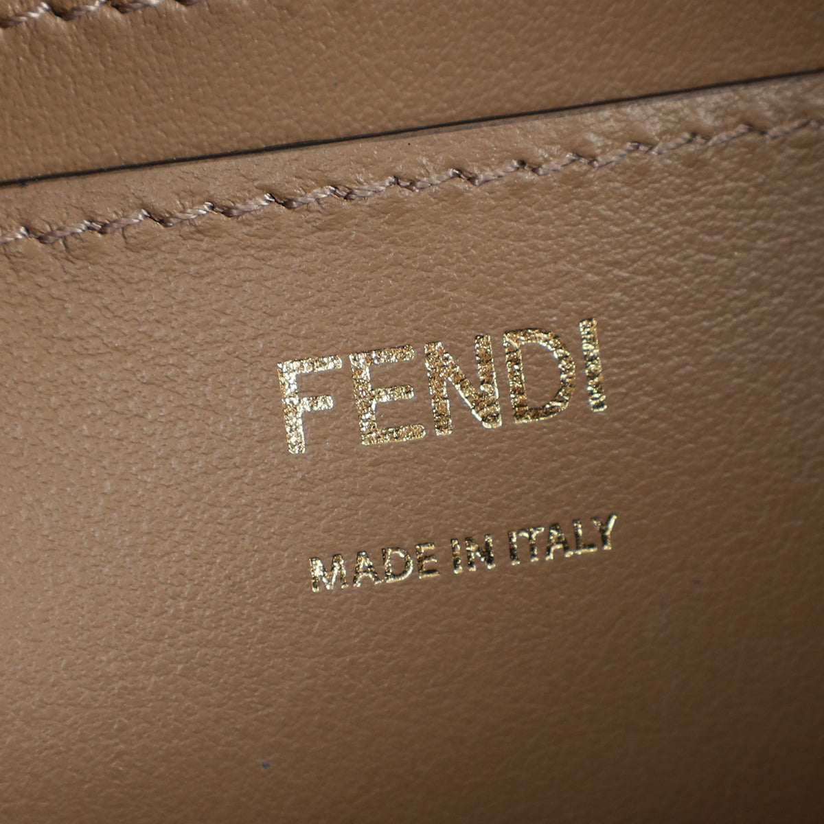 Fendi Tobacco FF Zucca Baguette Pouch
