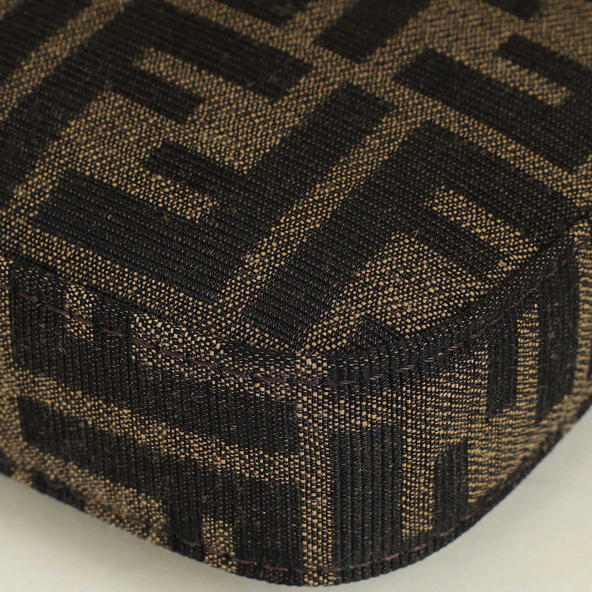 Fendi Tobacco FF Zucca Baguette Pouch