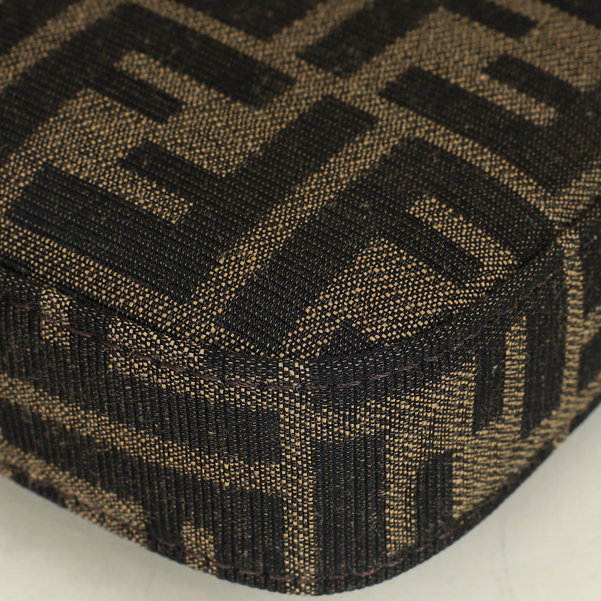 Fendi Tobacco FF Zucca Baguette Pouch