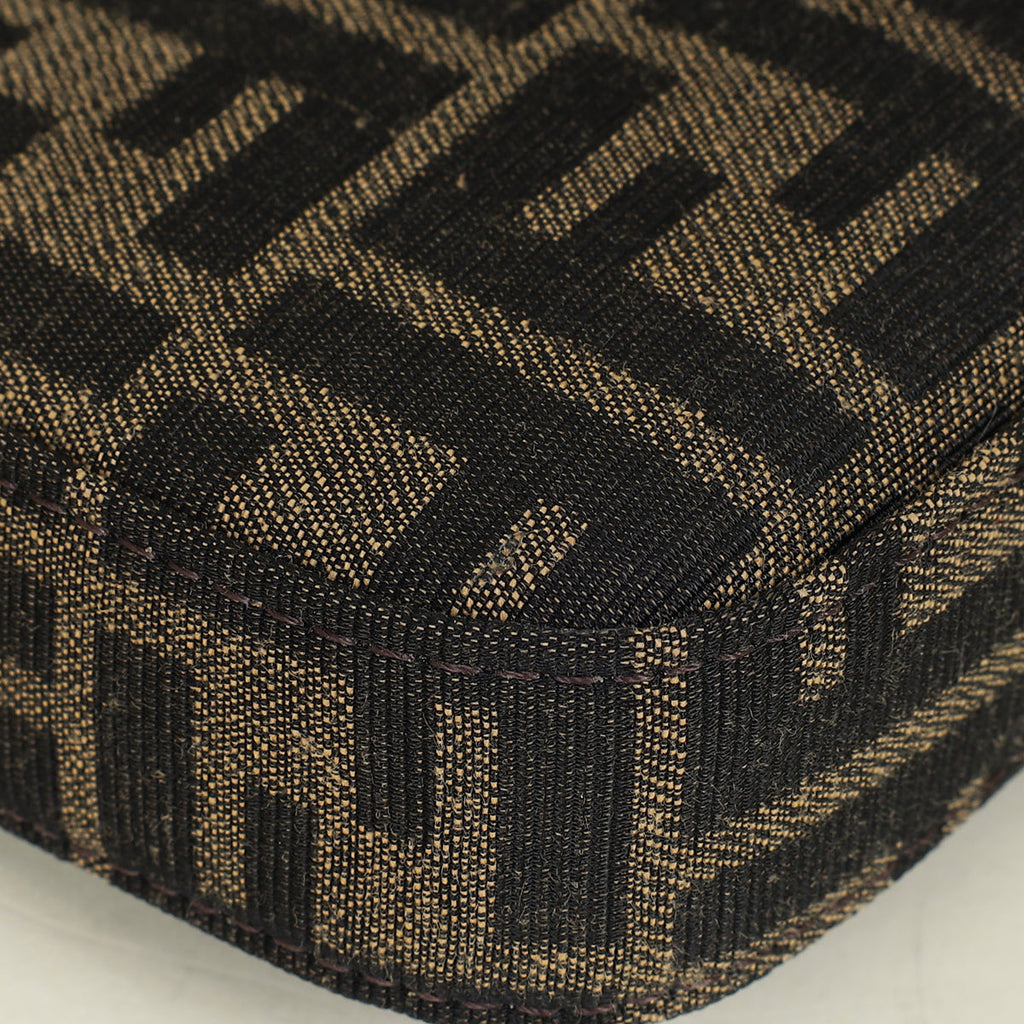 Fendi Tobacco FF Zucca Baguette Pouch
