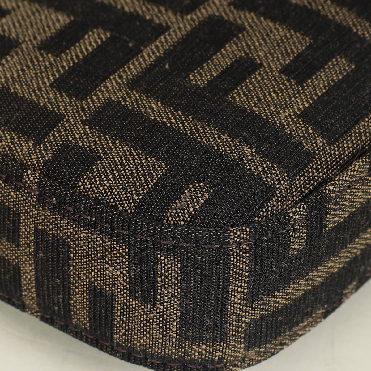 Fendi Tobacco FF Zucca Baguette Pouch