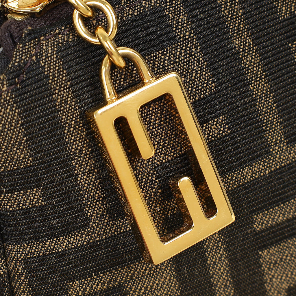 Fendi Tobacco FF Zucca Baguette Pouch