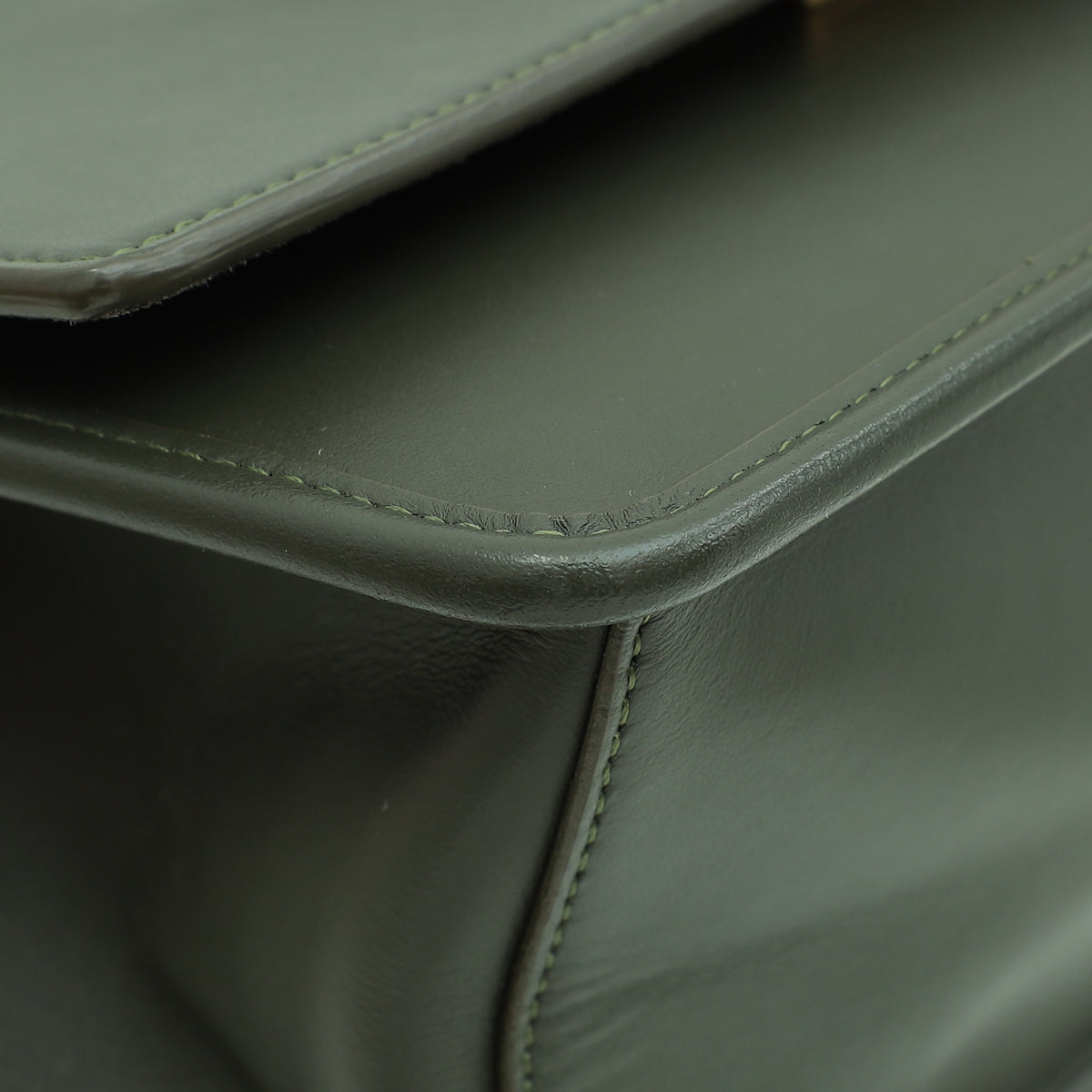 Fendi Olive Green Kan I F Logo Shoulder Bag