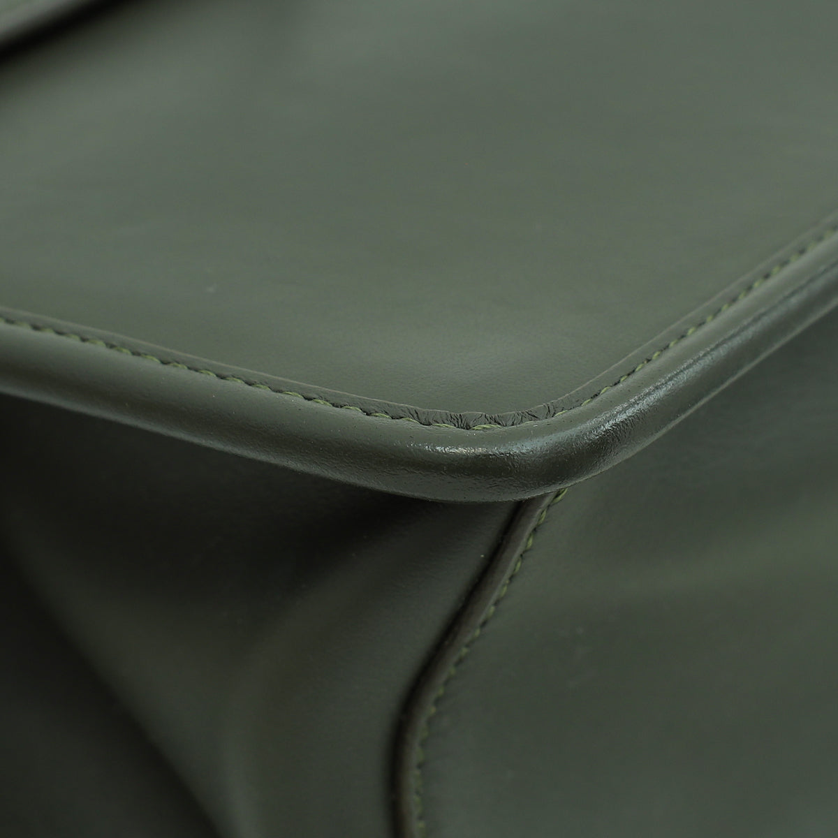 Fendi Olive Green Kan I F Logo Shoulder Bag