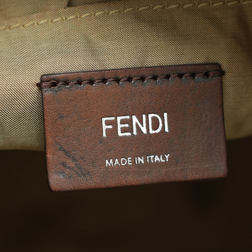 Fendi Brown Zucchino Diaper Bag w/ Changing Pad
