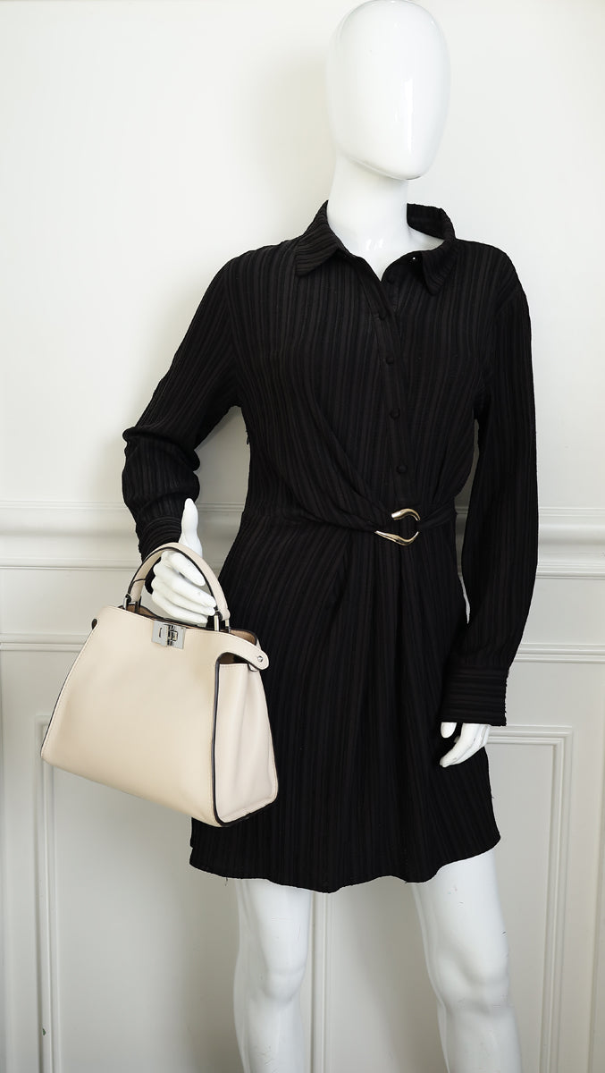 Fendi Cream Peekaboo Iconic Essentially Bag