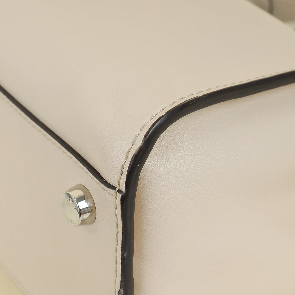 Fendi Cream Peekaboo Iconic Essentially Bag