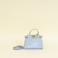 Fendi Light Blue Alligator Micro Peekaboo Mississippiensis Bag