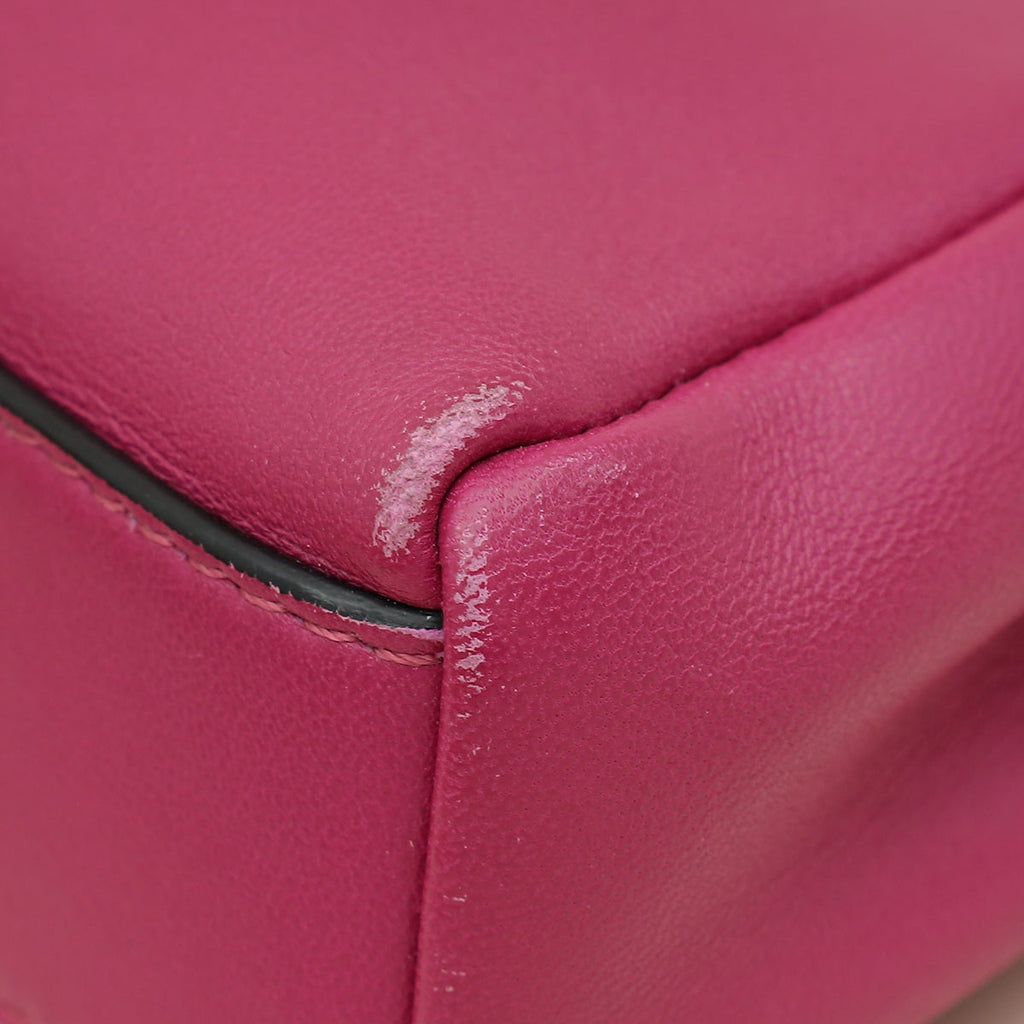 Fendi Magenta Peekaboo Micro Bag