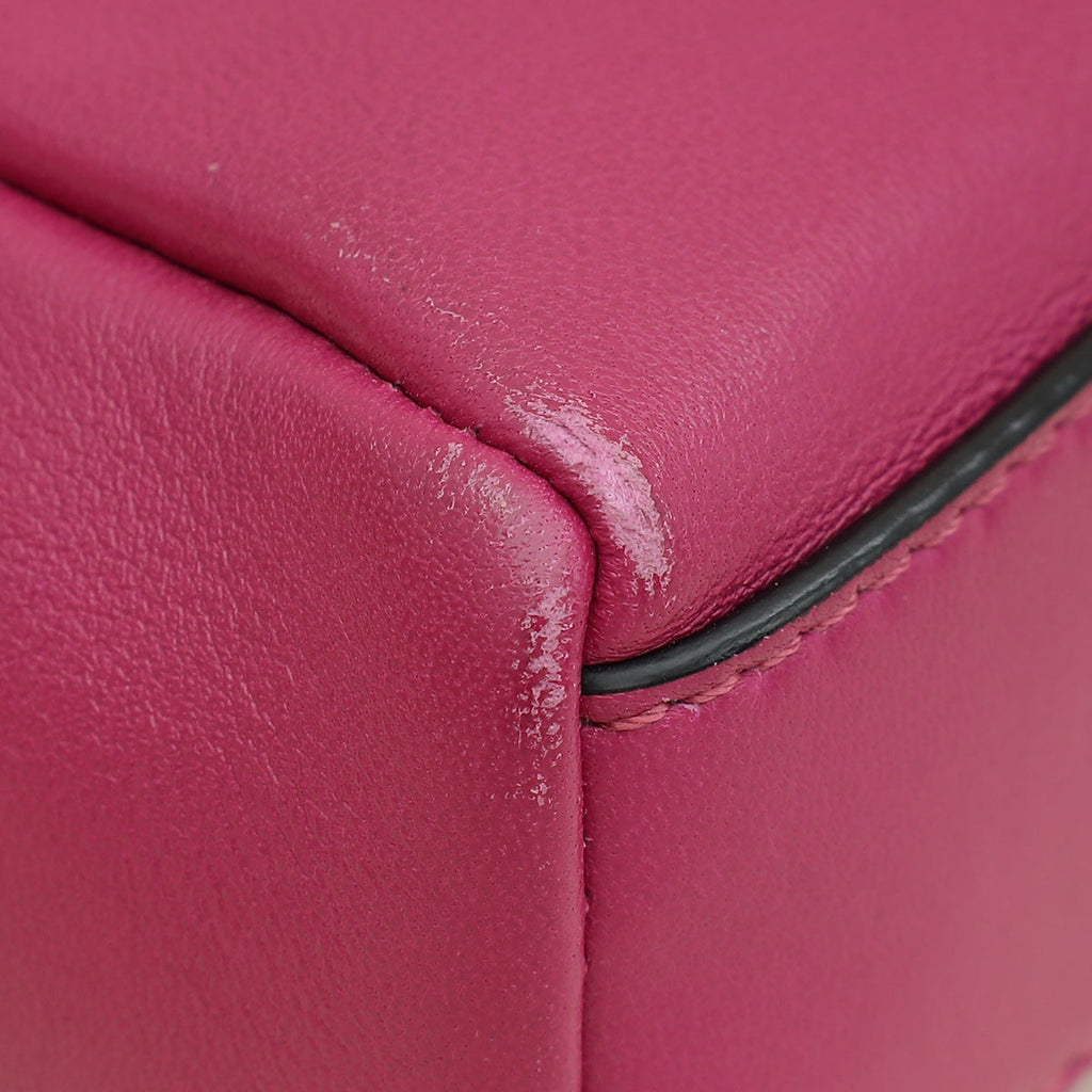 Fendi Magenta Peekaboo Micro Bag