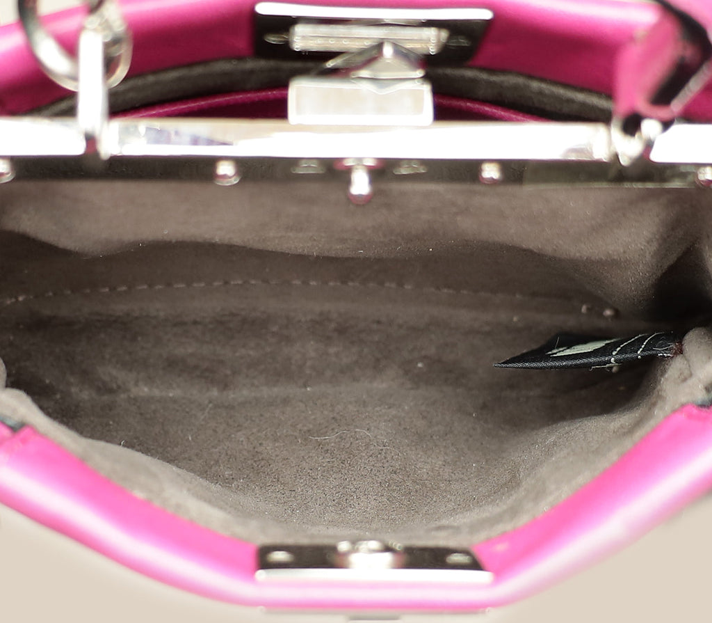 Fendi Magenta Peekaboo Micro Bag