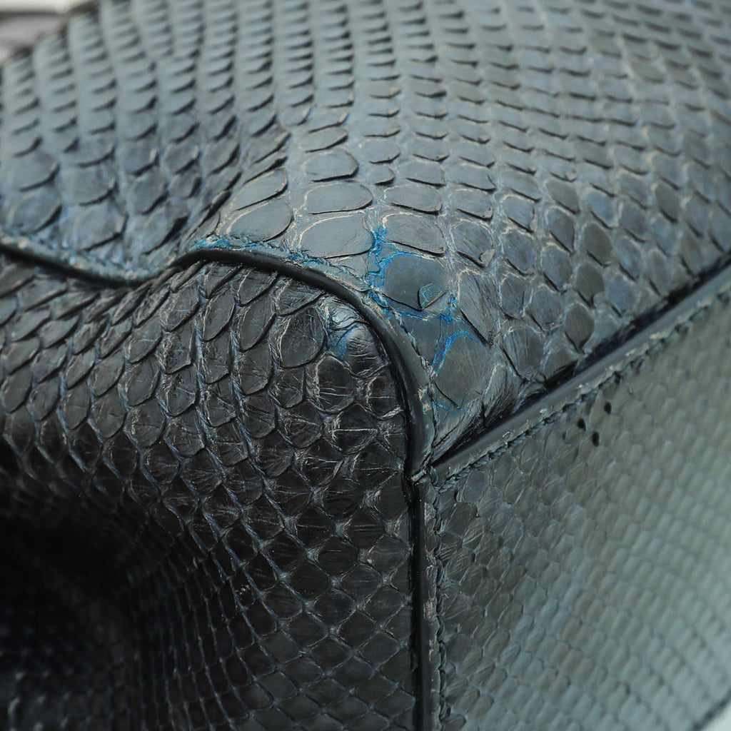 Fendi Bicolor Python Peekaboo Mini Bag