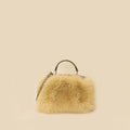 Fendi Bicolor Peekaboo Mini Fox Fur Python Bag