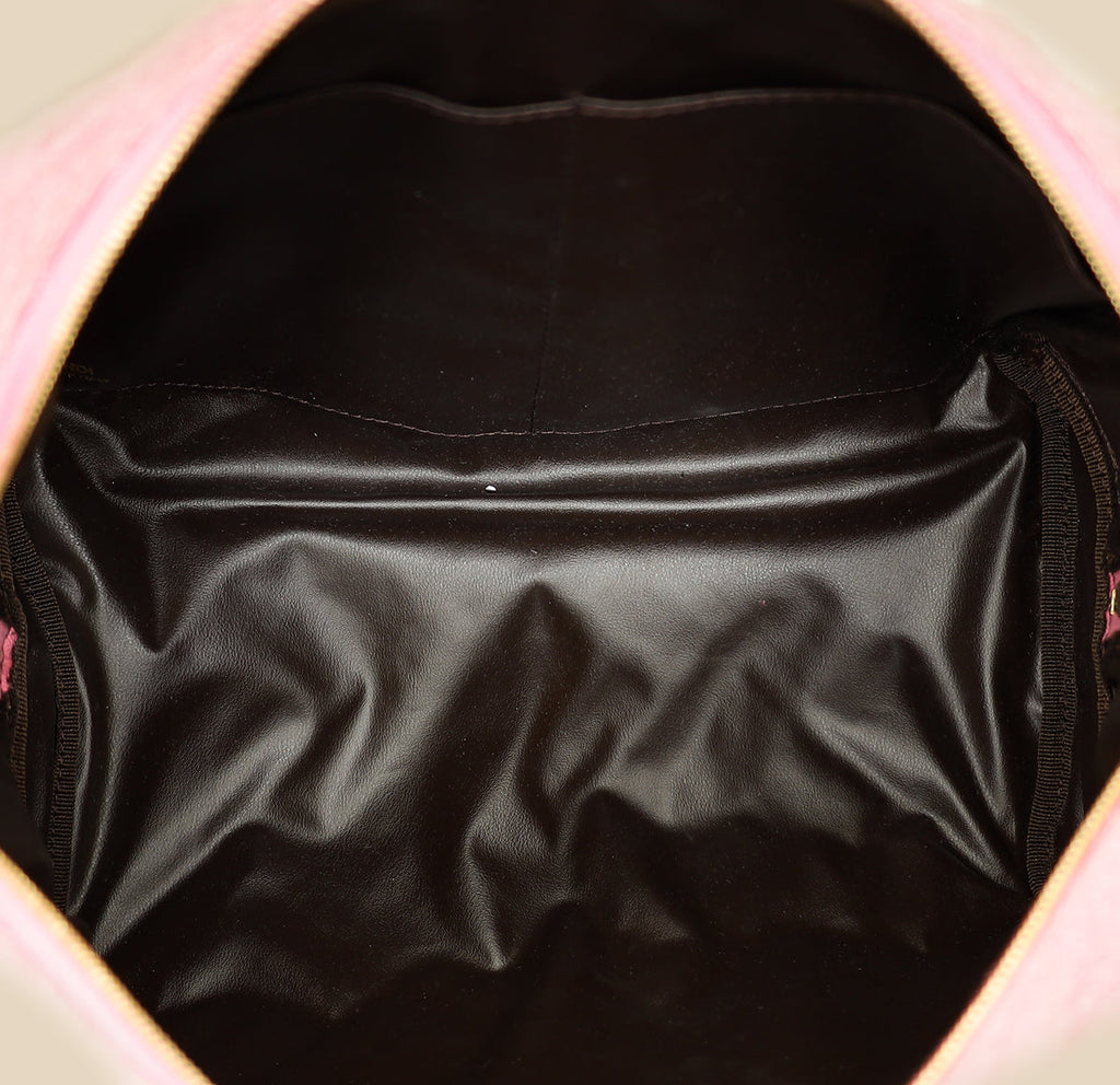 Fendi Lollypop FF 1974 Embossed Medium Trapezoid Beauty Pouch
