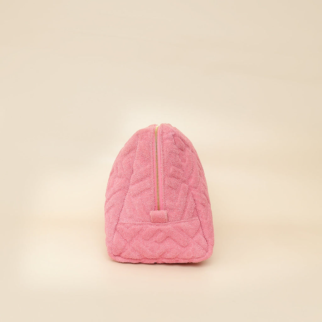 Fendi Lollypop FF 1974 Embossed Medium Trapezoid Beauty Pouch