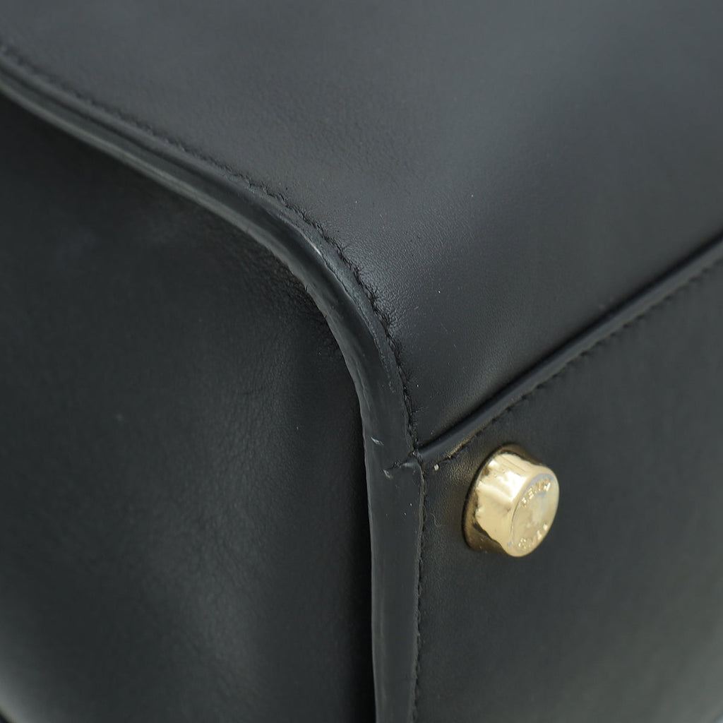 Fendi Black Peekaboo Iconic Essentially Satchel Bag