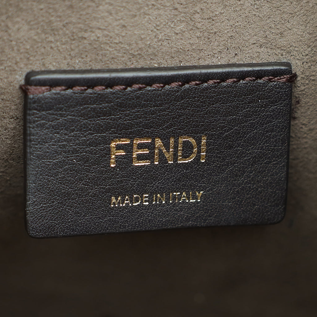 Fendi Black FF Embossed Mon Tresor Mini Bucket Bag