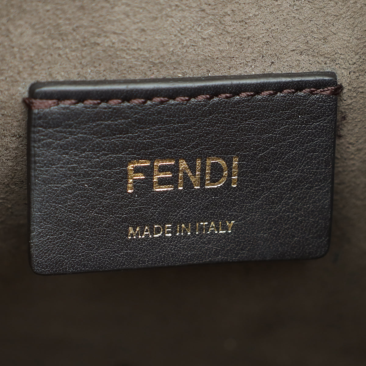 Fendi Black FF Embossed Mon Tresor Mini Bucket Bag