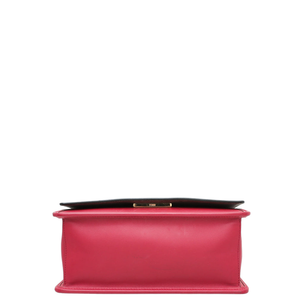 Fendi Red Kan I Flap Medium Bag