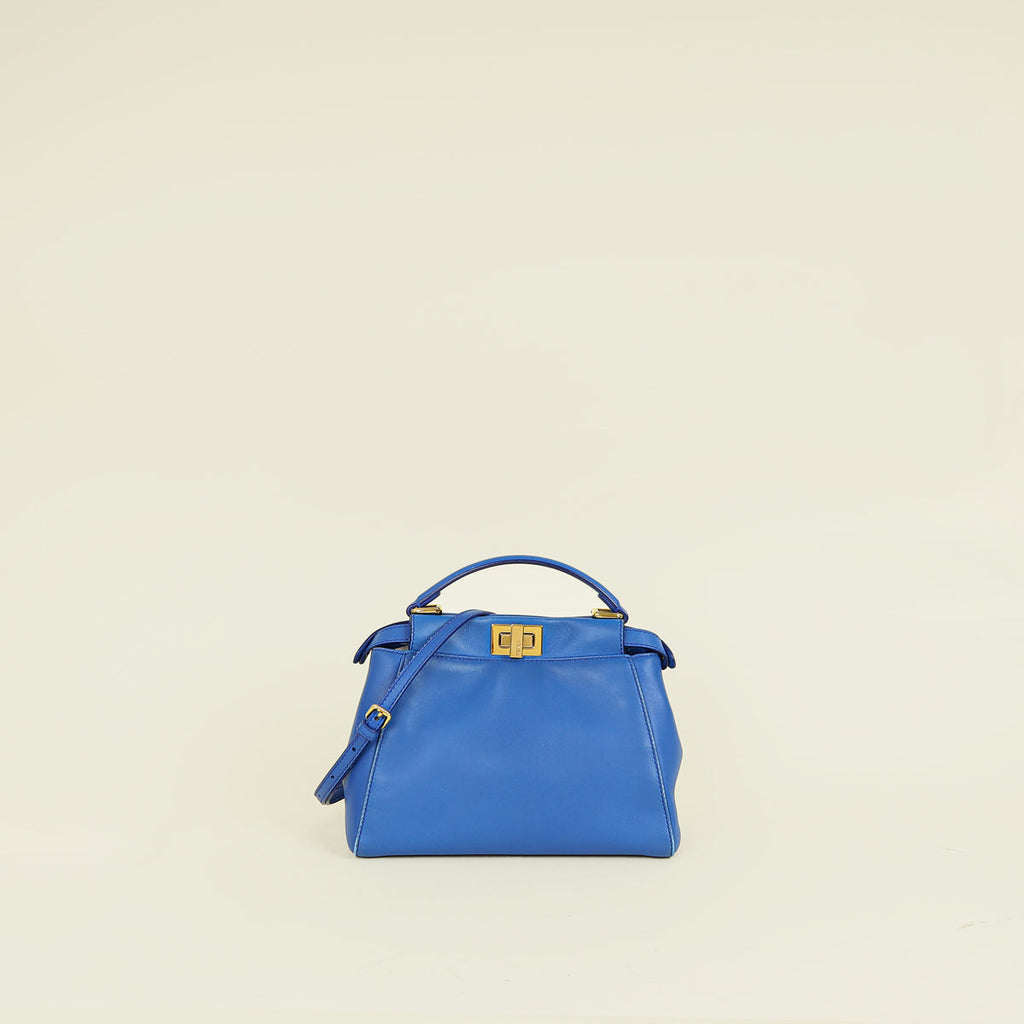 Fendi Royal Blue Peekaboo Mini Bag