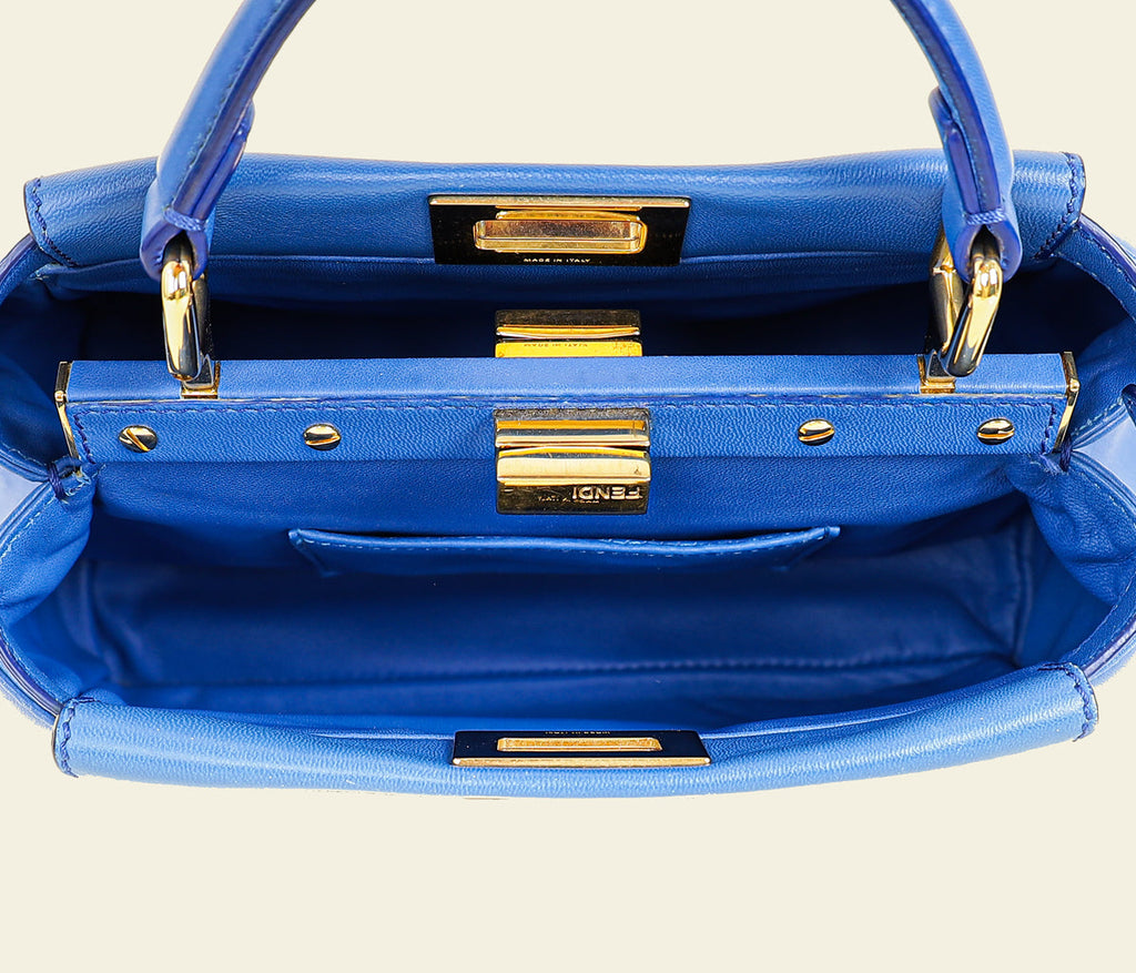 Fendi Royal Blue Peekaboo Mini Bag