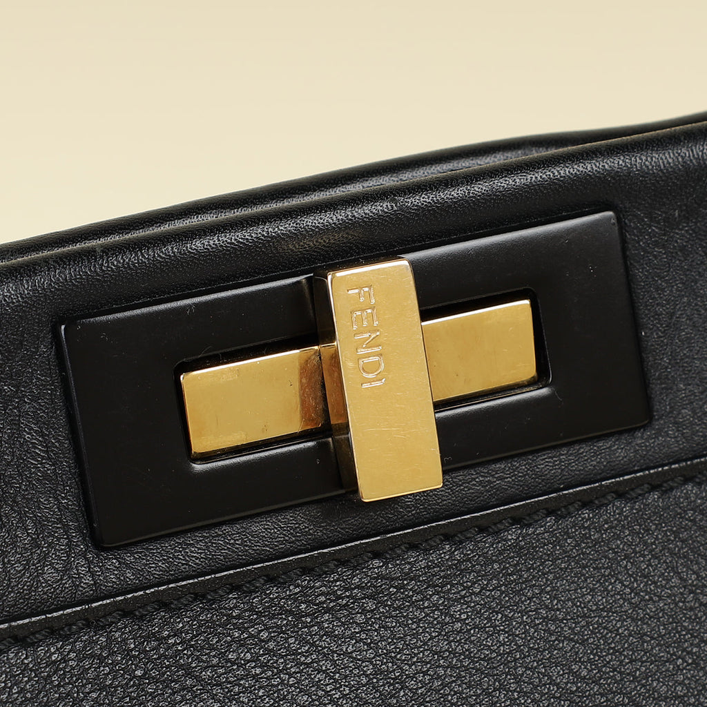 Fendi Black Peekaboo Regular Bag