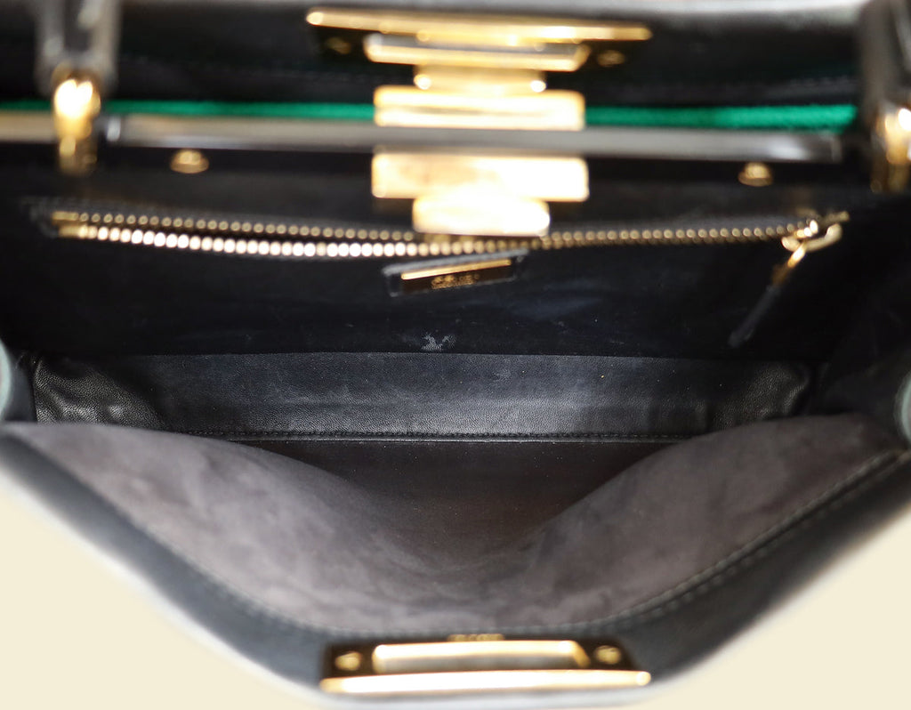 Fendi Black Peekaboo Regular Bag