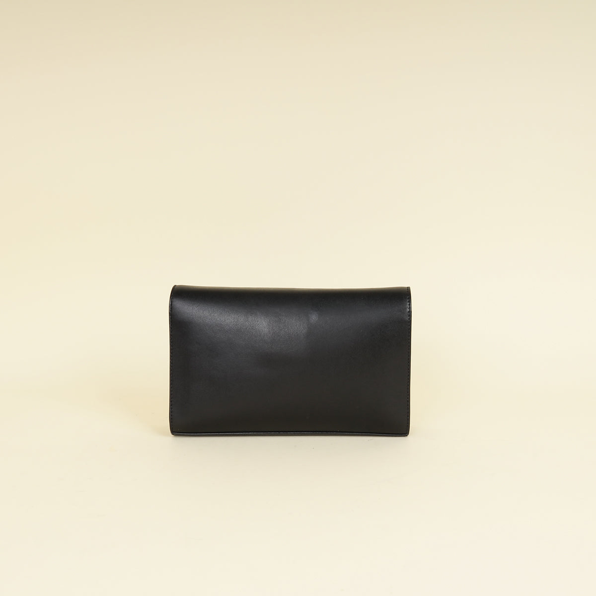 Fendi Black F Logo Wallet On Chain Clutch
